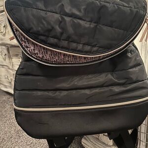 Black Quilted Backpack